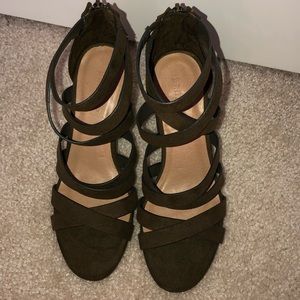 olive/army green heels